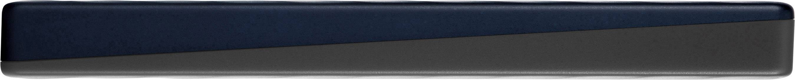 Une barre de dégradé rectangulaire allant du bleu foncé à l'anthracite.