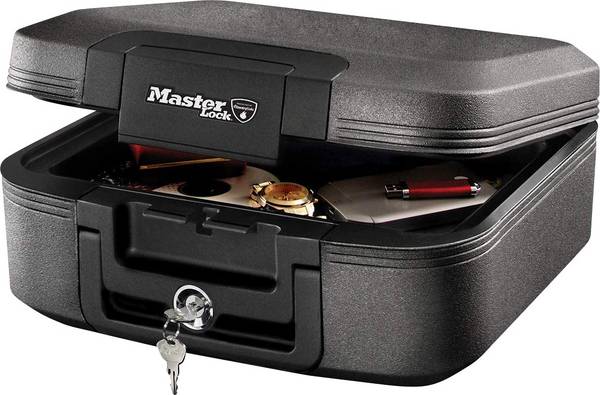 Master Lock LCHW20101 - Feuerbeständig und Wasserdicht Cassette à docuuments (l x H x P) 363 x 168 x 391 mm noir