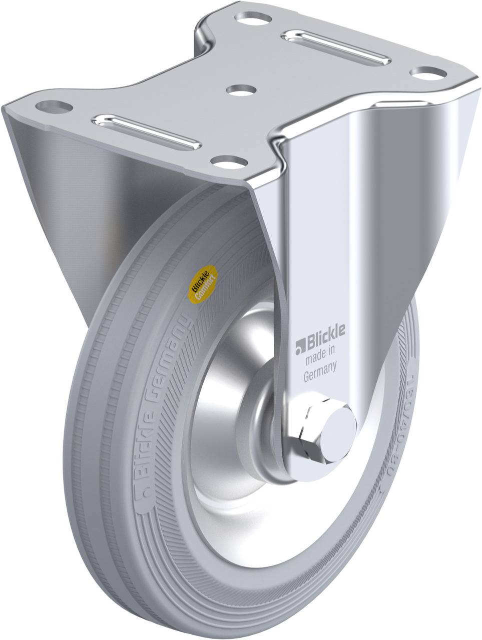 Blickle 102749 B-RD 162R-VLI Roulette fixe Diamètre de la roue: 160 mm Capacité de charge (max.): 225 kg 1 pc(s)