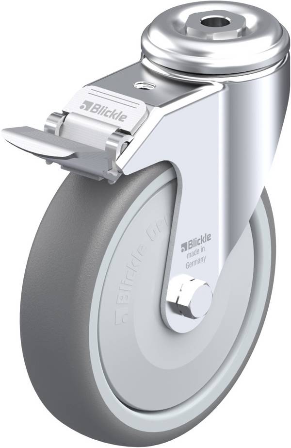 Blickle 575266 LKRA-TPA 126KF-11-FI Roulette pivotante avec blocage Diamètre de la roue: 125 mm Capacité de charge (max.): 120 kg 1 pc(s)