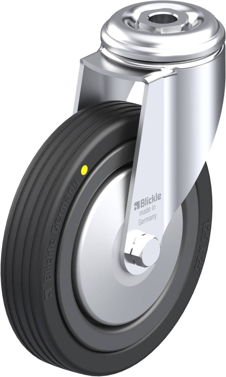 Blickle 223792 LKRA-VPA 125K-EL-FA Roulette pivotante Diamètre de la roue: 125 mm Capacité de charge (max.): 75 kg 1 pc(s)