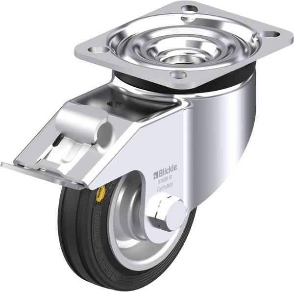 Blickle 605923 LK-RD 100R-1-FI Roulette pivotante avec blocage Diamètre de la roue: 100 mm Capacité de charge (max.): 100 kg 1 pc(s)