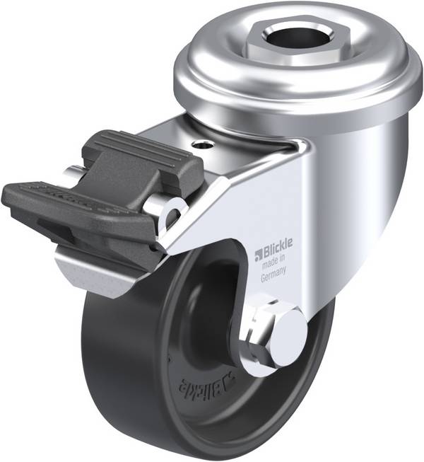 Blickle 275263 LRA-POA 50G-FI Roulette pivotante avec blocage Diamètre de la roue: 50 mm Capacité de charge (max.): 75 kg 1 pc(s)