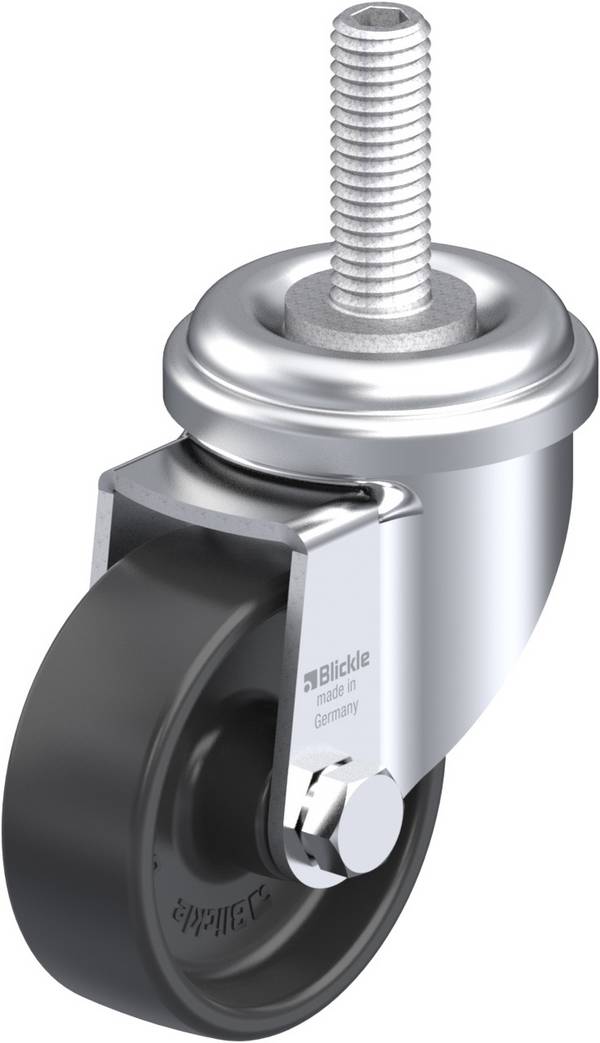 Blickle 291252 LRA-POA 50G-GS10 Roulette pivotante Diamètre de la roue: 50 mm Capacité de charge (max.): 75 kg 1 pc(s)
