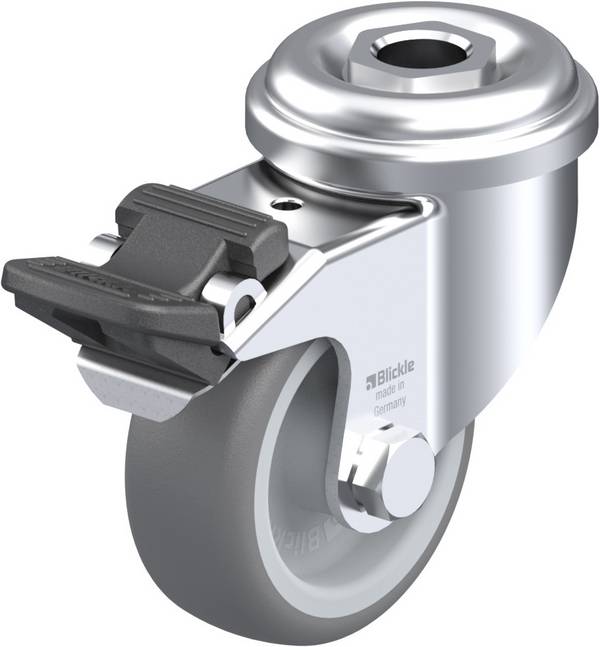 Blickle 382309 LRA-TPA 50G-FI Roulette pivotante avec blocage Diamètre de la roue: 50 mm Capacité de charge (max.): 50 kg 1 pc(s)