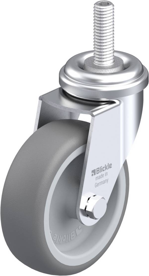 Blickle 307116 LRA-TPA 75G-GS10 Roulette pivotante Diamètre de la roue: 75 mm Capacité de charge (max.): 75 kg 1 pc(s)