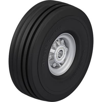 Roue noire avec moyeu en métal, marquée sur le côté 'Blickle Germany 400x150 SOLID'.
