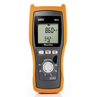 Multimètre numérique M72 avec un grand écran lumineux, affichant une résistance de 8,60 MΩ et une tension de 542 V, adapté à diverses mesures.