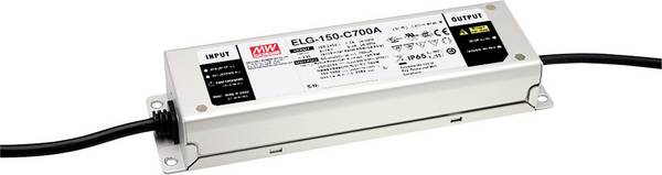 MEAN WELL ELG-150-C1400B-3Y Driver de LED  à courant constant 105 W 1400 mA 54 - 107 V/DC fonction dimmeur 3 en 1, dimmable, montage sur des surfaces inflammables, homologué pour les meubles, extérieur, circuit PFC, protection contre les surcharges, surtention 1 pc(s)
