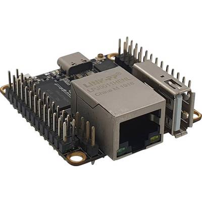 Un mini-ordinateur avec connexion réseau, de nombreuses broches et possibilités de connexion, adapté aux projets électroniques et aux systèmes de contrôle.