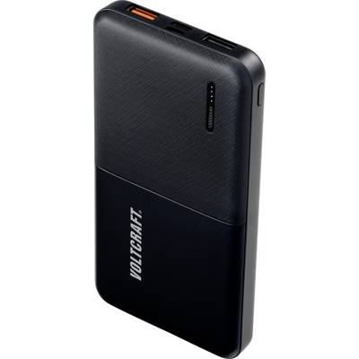 VOLTCRAFT PB-17C Powerbank (batterie supplémentaire) 10000 mAh Power Delivery LiPo noir affichage du statut-1