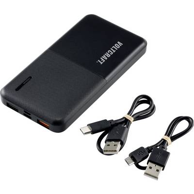 VOLTCRAFT PB-17C Powerbank (batterie supplémentaire) 10000 mAh Power Delivery LiPo noir affichage du statut-4