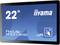 Moniteur de 22 pouces d'iiyama, modèle ProLite TF2215MC avec technologie IPS et fonctionnalité multi-touch 10 points.