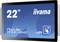 Moniteur tactile iiyama de 22 pouces, modèle ProLite TF2215MC, doté d'un écran IPS et d'une fonctionnalité tactile 10 points.