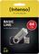 Clé USB Intenso Basic Line 64 Go, 2.0 Haute Vitesse, argent-noir.