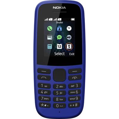 Téléphone portable double SIM Nokia105 2019 bleu