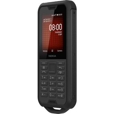 Téléphone portable simple avec écran et touches, affichant l'heure '08:00' et la date 'Jeudi 5 Sep', bordure noire, logo de marque visible.