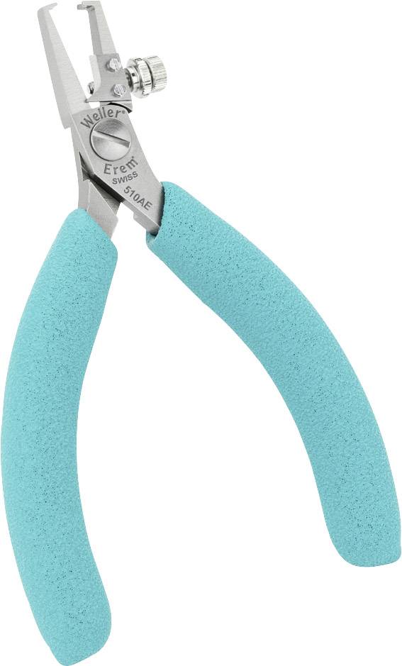 Coupe-câbles bleu avec poignées ergonomiques pour travaux électroniques.