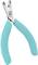 Une pince de couleur turquoise avec des poignées confortables, utilisée pour dénuder les fils.