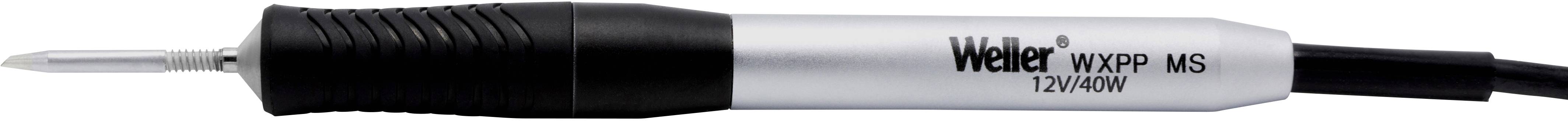 Fer à souder 'Weller WXP MS' avec une pointe fine et une poignée noire, adapté aux travaux électroniques et au soudage précis.