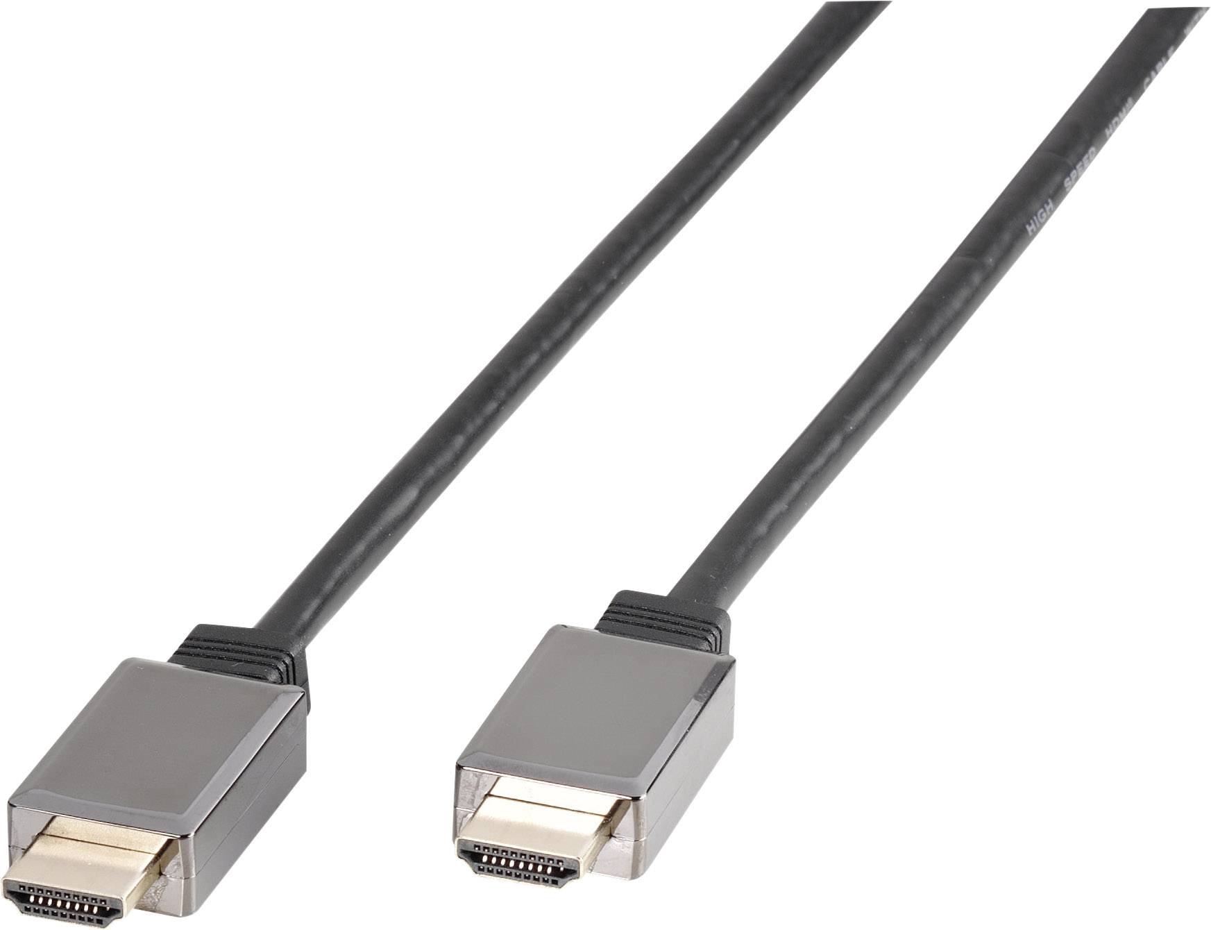 Câble de raccordement Vivanco HDMI Fiche mâle HDMI-A, Fiche mâle HDMI-A 1.00 m noir 47171 Câble HDMI-2