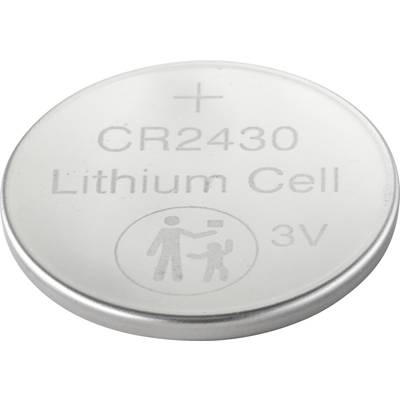 Basetech CR2430 Pile bouton CR 2430 lithium 290 mAh 3 V 4 pc(s