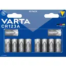 Varta LITHIUM Cylindr. CR123A Bli10 Pile photo CR-123A lithium 1430 mAh 3 V 10 pc(s)