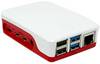 Raspberry Pi® SC0229 Boîtier pour ordinateur monocarte convient pour: Raspberry Pi® 4 B rouge, blanc