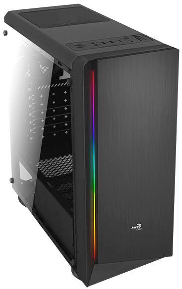 Aerocool RIFT, Midi Tower, PC, Noir, ATX, micro ATX, Mini-ITX, SPCC, Gaming-4