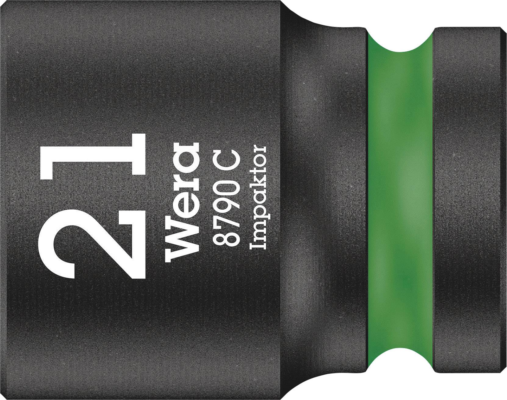 Support de douille noir avec marquage vert et l'inscription '21 Wera 8790 C Impaktor'.