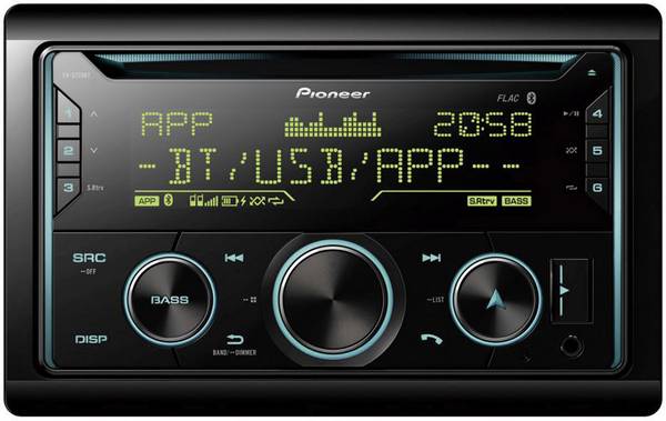 Pioneer FH-S720BT Autoradio 2 DIN kit mains libres bluetooth, AppRadio