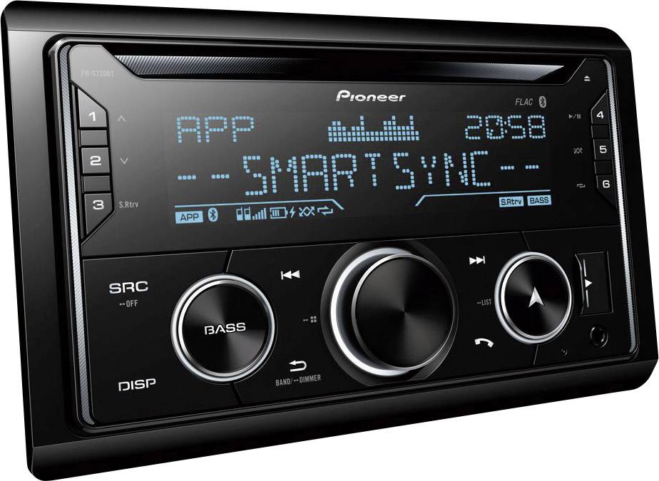 Pioneer FH-S720BT Autoradio 2 DIN kit mains libres bluetooth, AppRadio-1