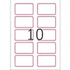 Image du symbole pour Herma 4405 Etiquette badges 80 x 50 mm acétate de cellulose blanc, rouge 200 pc(s) décollable imprimante laser, photocop