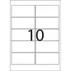 Dix cases rectangulaires vides dans une grille, la case inférieure centrale contient le chiffre '10'.