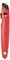 Couteau universel rouge avec lame noire, poignée ergonomique et protection de lame, adapté aux travaux artisanaux.