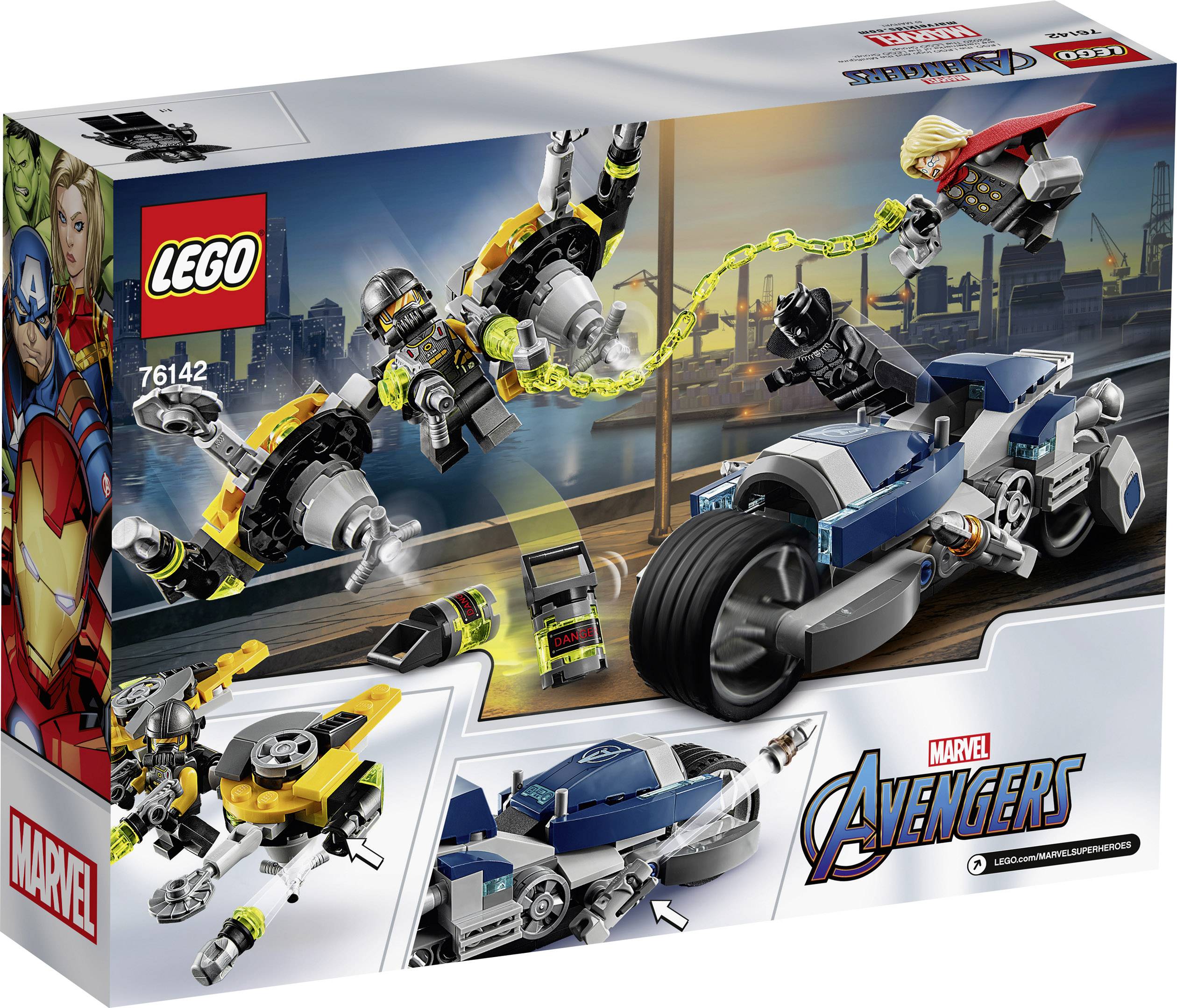 lego marvel avengers 76142 speeder bike attack