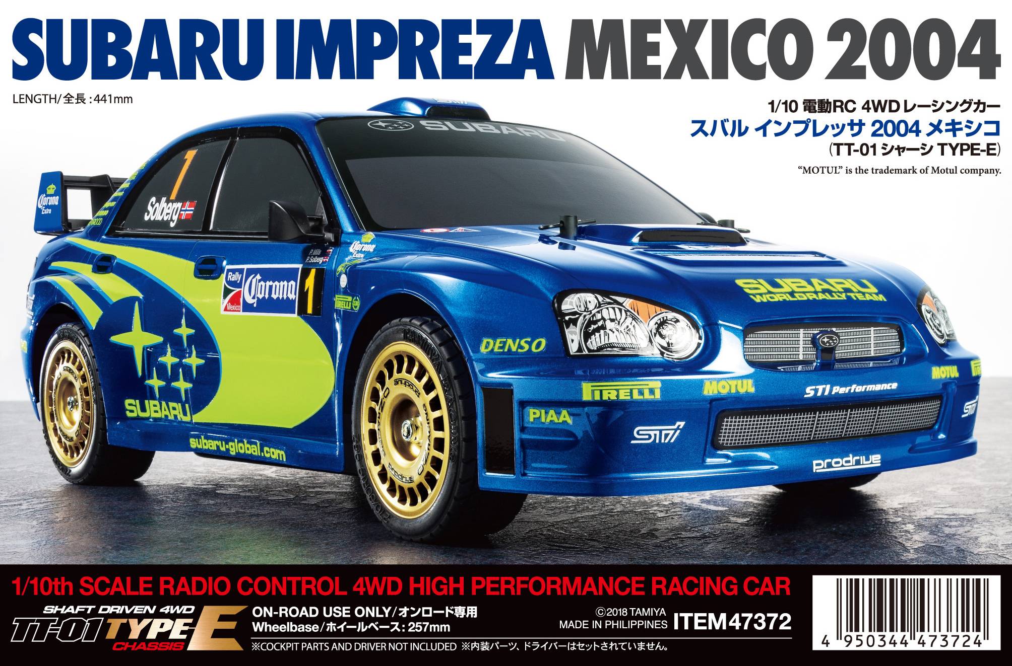 Tamiya TT-01E Subaru Impreza WRX 2004 brushed 1:10 Auto RC électrique Voiture de tourisme 4 roues motrices (4WD) kit à m-2
