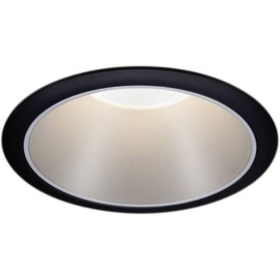 Plafonnier rond avec cadre argenté et diffusion lumineuse, adapté aux espaces intérieurs modernes.