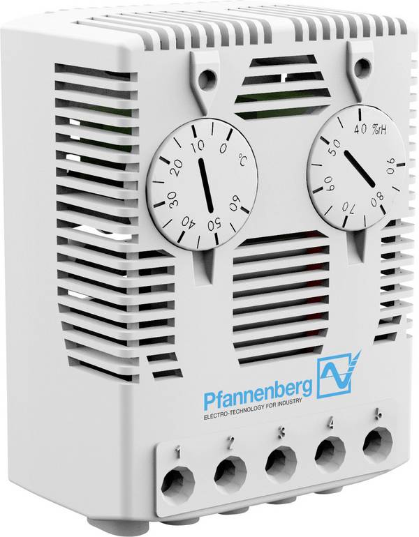Pfannenberg Hygrostat FLZ 610 HYGR. 230 AC 40-90% rF 230 V/AC 1 inverseur (RT) (L x l x H) 38 x 59 x 80.5 mm 1 pc(s)