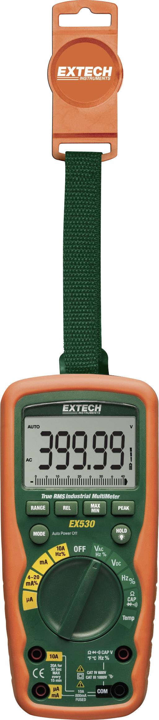 Extech EX505-K Multimètre numérique étanche (IP67) CAT IV 600 V Affichage (nombre de points): 4000-18