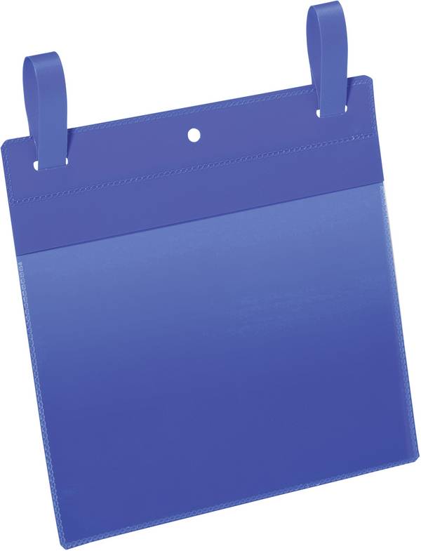 Durable 174907 Pochette avec languette pour casier en treillis bleu (l x H) 223 mm x 380 mm DIN A5