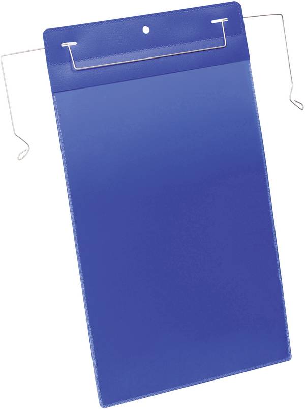 Durable 175307 Pochette de suspension avec tige métallique bleu foncé (l x H) 329 mm x 376 mm DIN A4