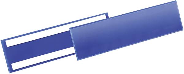 Durable 179607 Pochette pour étiquettes, autoadhésive bleu foncé (l x H x P) 311 x 81.5 x 1.7 mm