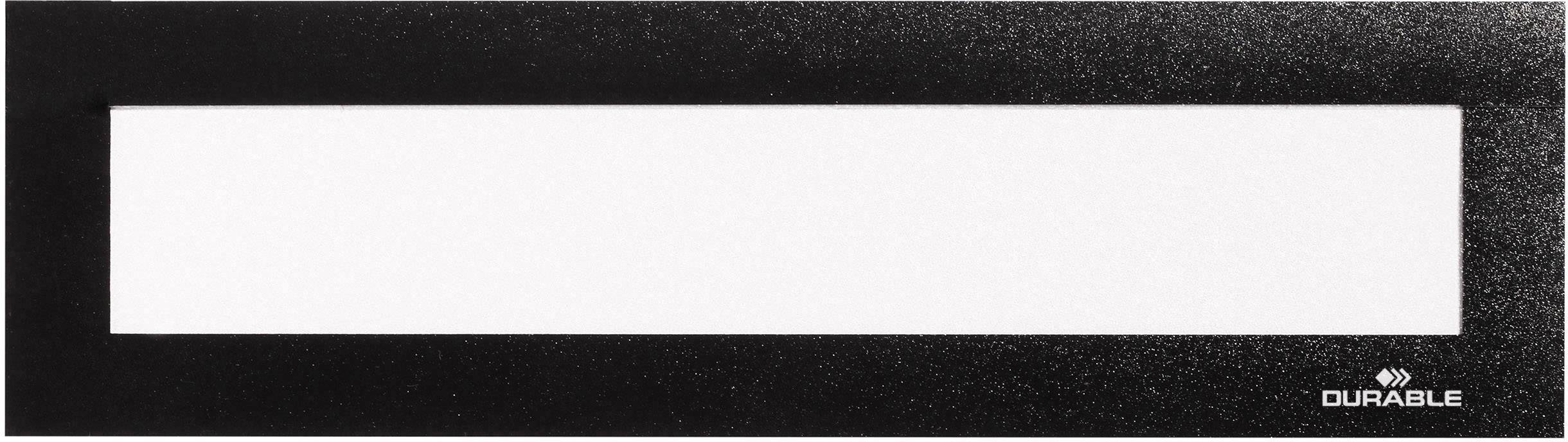 Durable 498601 Cadre d'information magnétique noir (l x H) 236 mm x 66 mm DIN A4-0