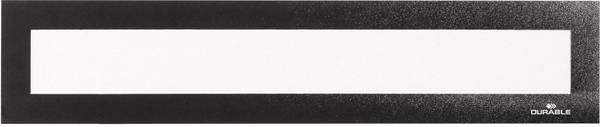 Durable 498701 Cadre d'information magnétique noir (l x H) 323 mm x 66 mm DIN A3 vertical, DIN A4 horizontal