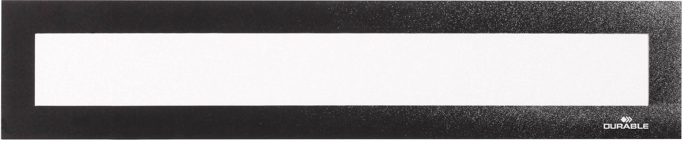 Durable 498701 Cadre d'information magnétique noir (l x H) 323 mm x 66 mm DIN A3 vertical, DIN A4 horizontal-0