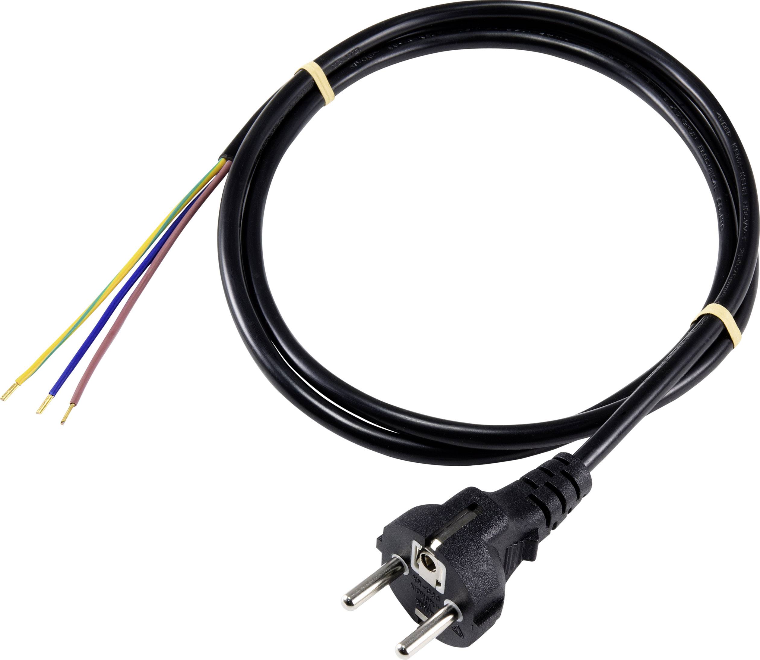 Sygonix SY-5178372 alimentation Câble de raccordement noir 5 m