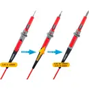 VOLTCRAFT MS-4PS Cordon de mesure de sécurité fiche de sécurité 4 mm pointe de test 1.00 m noir, rouge 1 pc(s)
