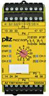 Bloc logique de sécurité PNOZ XV3P 30/24 VDC 3n/o 2n/o t PILZ Tension de fonctionnement: 24 V/DC 3 NO (T) (l x H x P) 45
