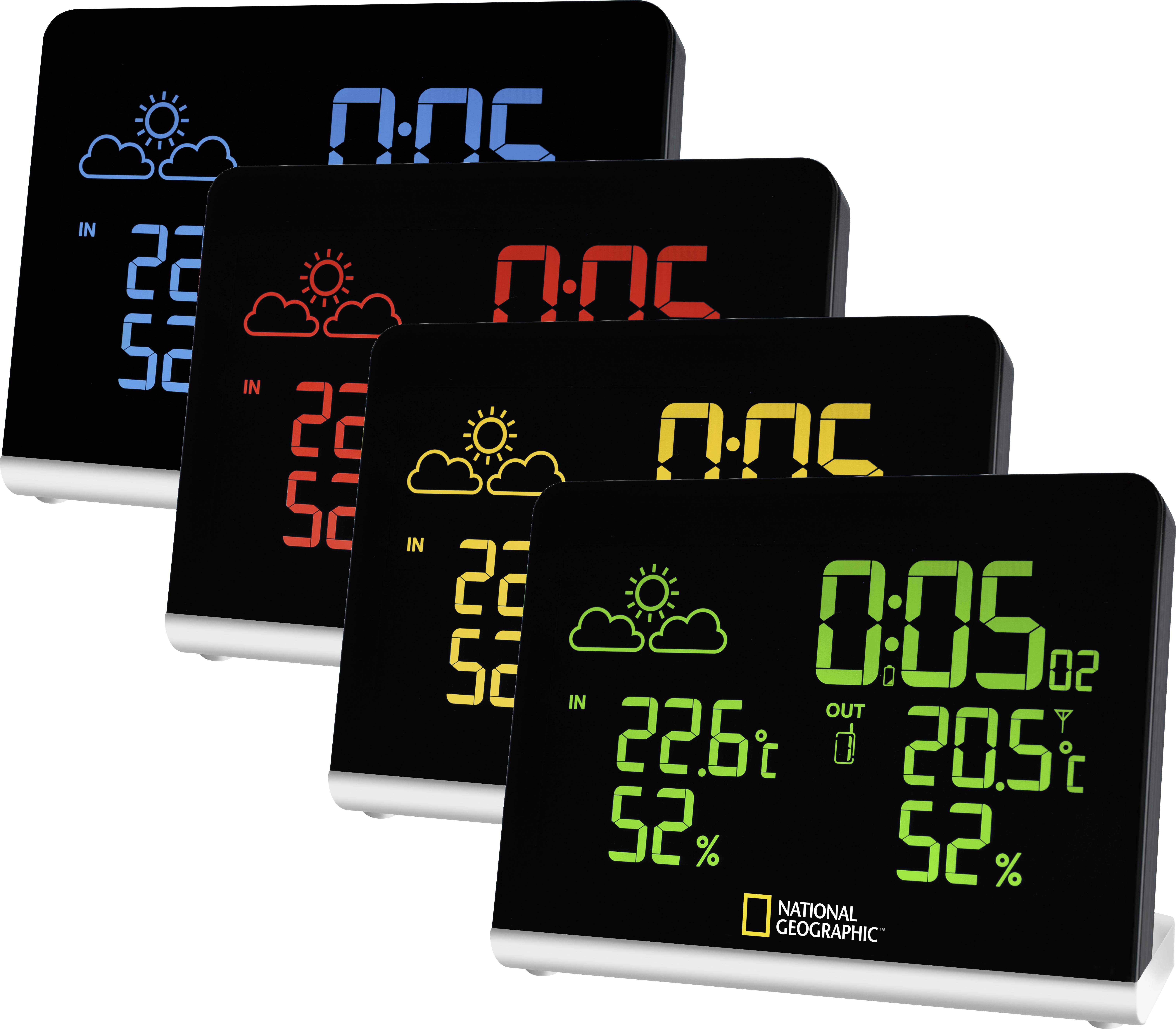 National Geographic Multi Colour 9070500 Station météo radiopilotée Prévisions météorologiques 12 à 24 heures-5